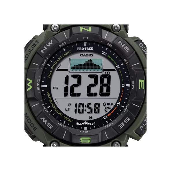 Casio Pro-trek Prg-340b-3dr Erkek Kol Saati Yeşil - Resim 4