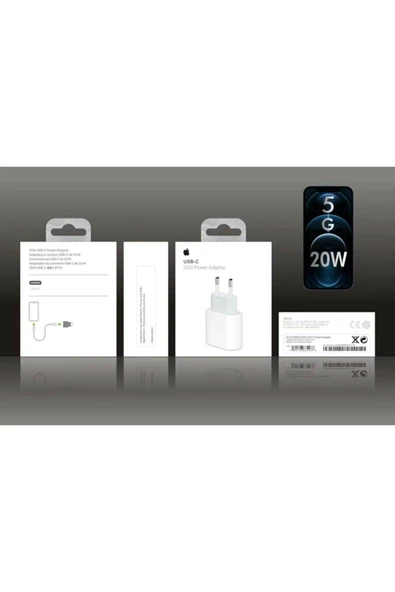 20w Uyumlu Usb-c Power Adaptör Whıte Apple 20w Usb-c Power - 2