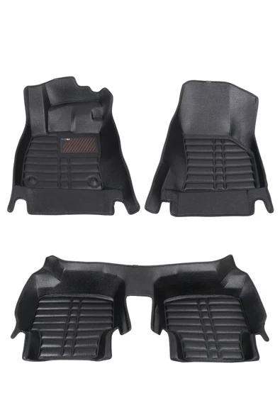 5D Dikişsiz (press) Deri Havuzlu Paspas Siyah Citroen C4X 2022-2025 ile uyumlu - 4