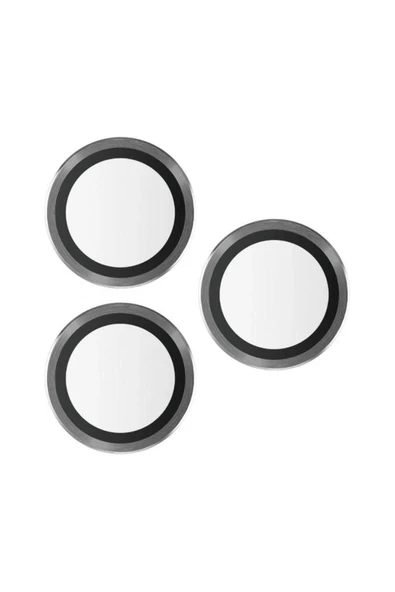 İphone 15 Pro/15 Pro Max Black Kamera Koruyucu - 3