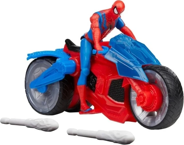 Marvel Motosikletli Spider Man Aksiyon Figürü