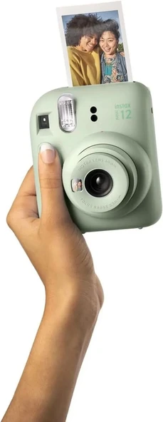 Fujifilm Instax Mini 12 Anlık Fotoğraf Makinesi/ Minimate Özel Kılıf/20 Sayfa/İkili Paket - Yeşil - 7