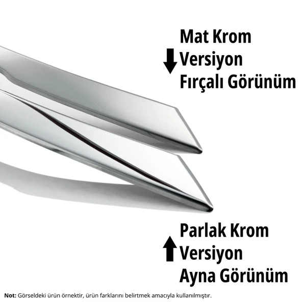 S-Dizayn Fiat Egea HB Krom Cam Üst Çıtası 4 Prç. 2015 Üzeri (Mat Krom) A+ Kalite - 6