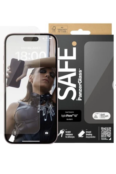 SAFE. by PanzerGlass iPhone 15 Plus Ekran Koruyucu