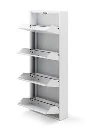 AHM METAL 4 BÖLMELİ KİLİTLİ BEYAZ METAL 4 LÜ  BEYAZ METAL AYAKKABILIK - 4