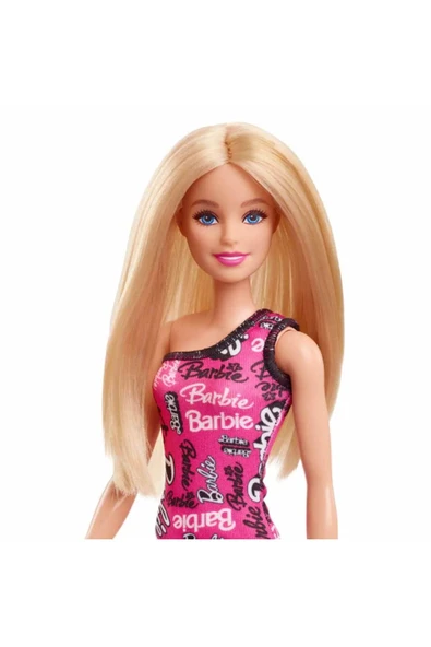 Sarışın Barbie Şık Pembe Barbie Elbiseli - 3