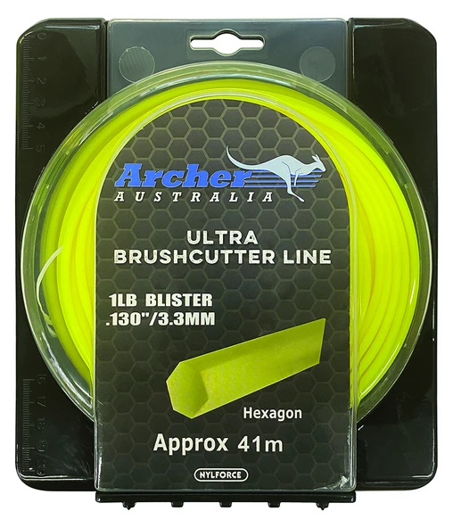 ARCHER ULTRA BRUSHCUTTER LINE TIRPAN MİSİNA İPİ (ALTIGEN) 3.3 MM 41 METRE