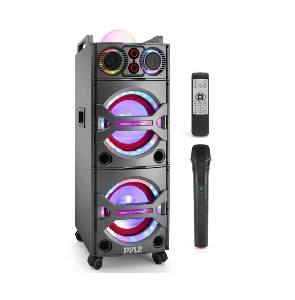 Pyle Bluetooth PA Karaoke Hoparlör Siyah
