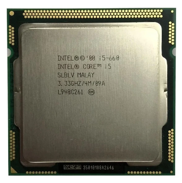 Intel Core i5 660 3.3 GHz  4 MB Cache LGA 1156 Pin İşlemci Tray