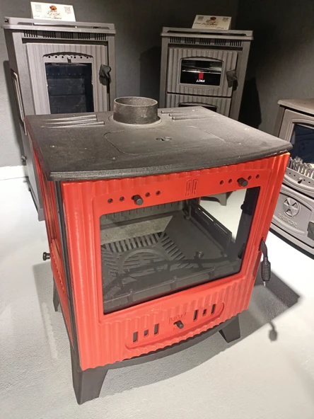 REKOR Larissa Döküm Şömine 3 Camlı ürün görseli