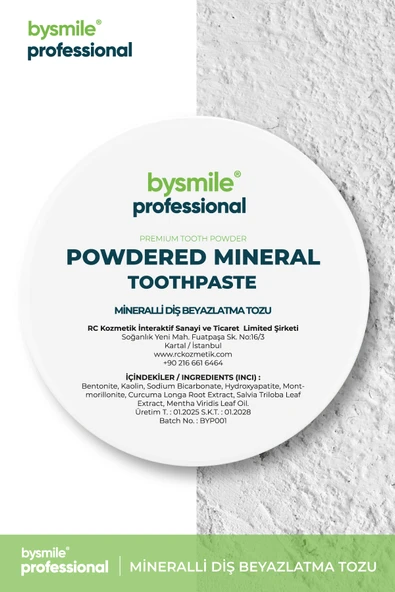 BySmile Professional Mineralli Diş Beyazlatma Tozu Uzun Süre Ferahlık I Kalıcı Etki - 3