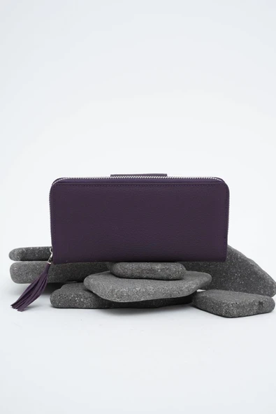Kadın Deri Cüzdan Mor 213510 - 2