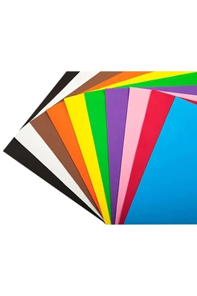 A4 Renkli Fon Kartonu 23x34 10'lu (2'li Paket) 10 Renk - 3