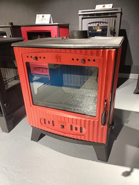 REKOR Larissa Döküm Şömine 3 Camlı - Resim 2