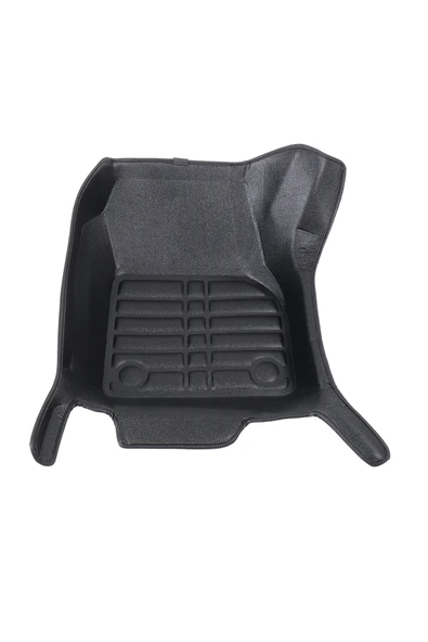 5D Dikişsiz (press) Deri Havuzlu Paspas Siyah Jaguar E-Pace 2017-2025 ile uyumlu - 2