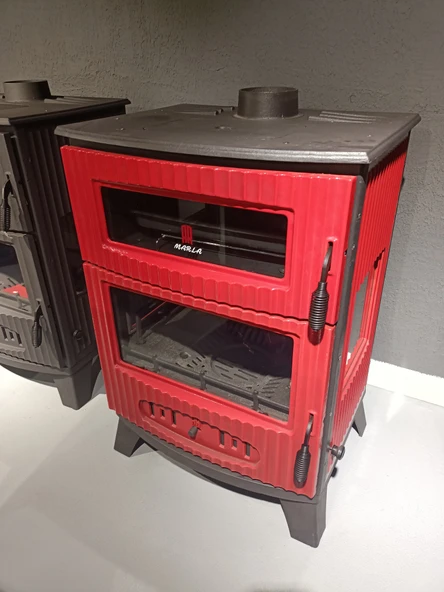 REKOR Marla Döküm Kuzineli Şömine Soba - Resim 5