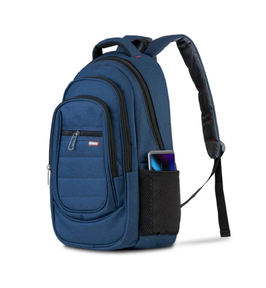 Classone BP-L241 13" 14" Su Geçirmez Kumaş Lacivert Laptop Sırt Çantası - Teshir - 3