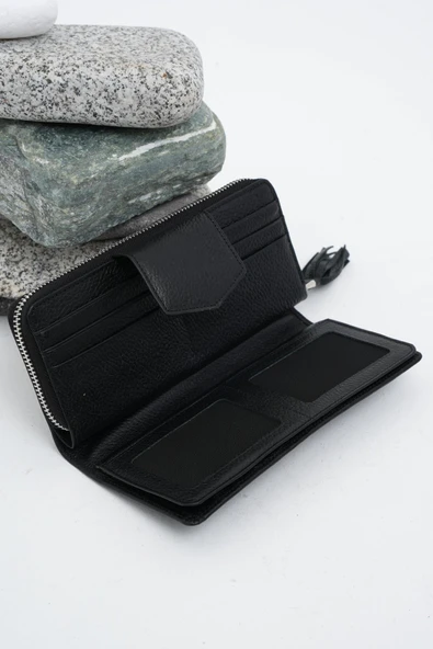 Kadın Deri Cüzdan Siyah 213510 - 4