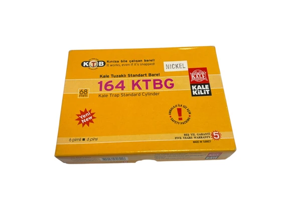 Kale 164/KTBG  Bilyalı Tuzaklı Sistem Barel -Ahşap ve Çelik Kapı Göbeği - 68MM