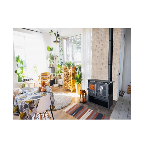 Sabah Şömine Tuğlalı Kuzine Soba Odunluklu S108 - 3