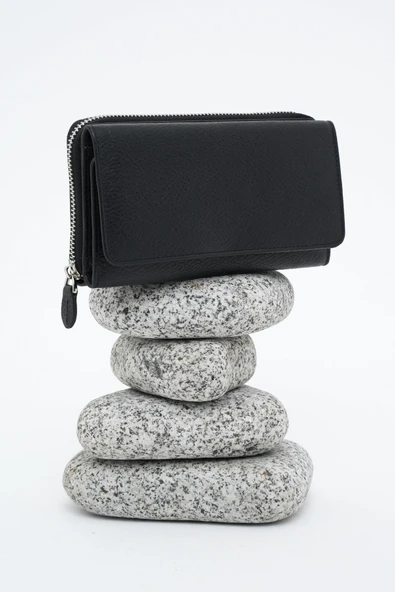 Kadın Deri Cüzdan Siyah 213511 - 5