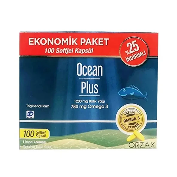 Ocean Plus 1200 mg 100 Softjel - %25 İndirimli