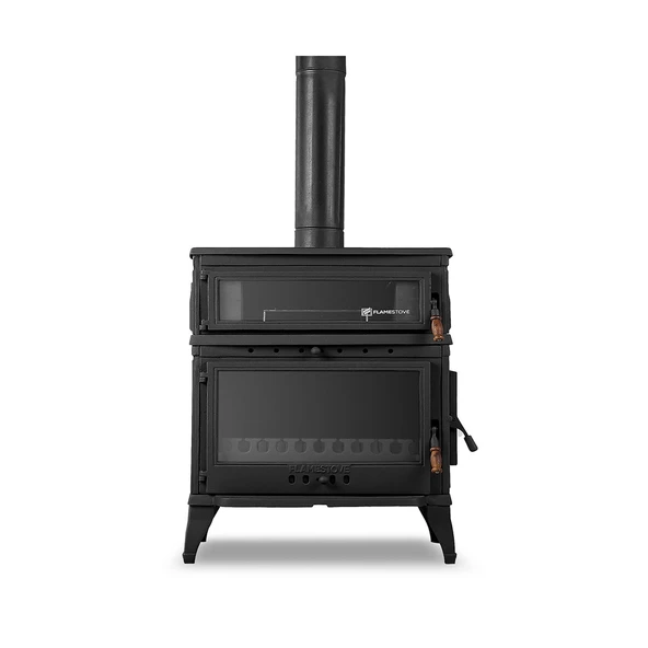 Flamestove Retro Dik Fırınlı Döküm Soba FS045YK