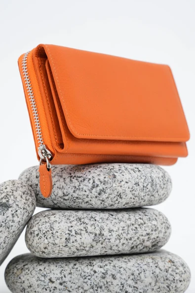 Kadın Deri Cüzdan Turuncu 213511 - 7