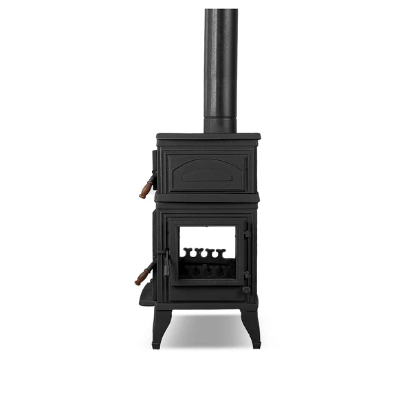 Flamestove Retro Dik Fırınlı Döküm Soba FS045YK - 5