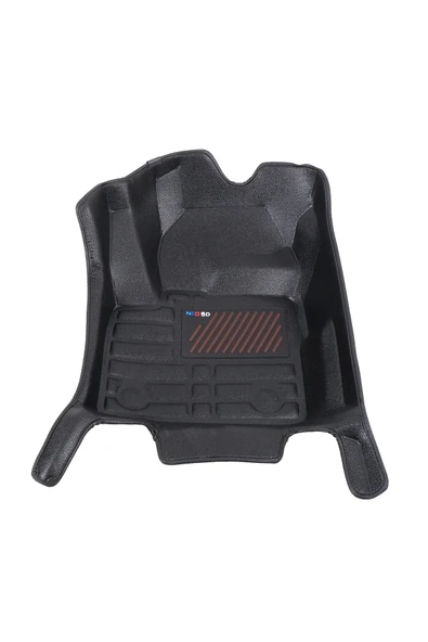 5D Dikişsiz (press) Deri Havuzlu Paspas Siyah Jaguar E-Pace 2017-2025 ile uyumlu