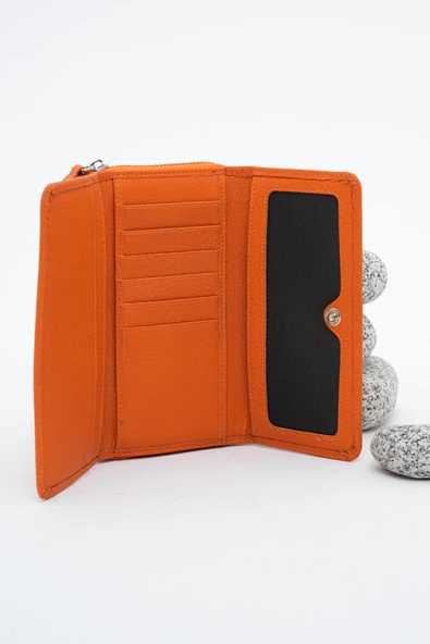 Kadın Deri Cüzdan Turuncu 213511 - 3