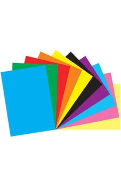 20 Adet Renkli Fon Kartonu 25X35 Cm 10 Karışık Renk - 3