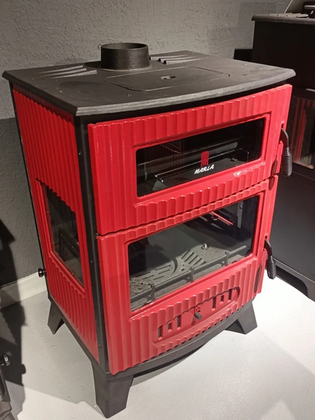 REKOR Marla Döküm Kuzineli Şömine Soba - Resim 3