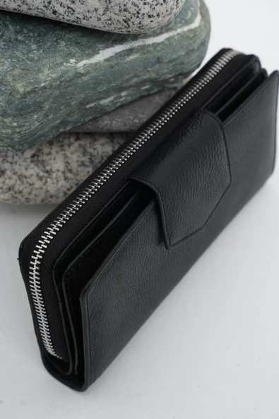 Kadın Deri Cüzdan Siyah 213510 - 5