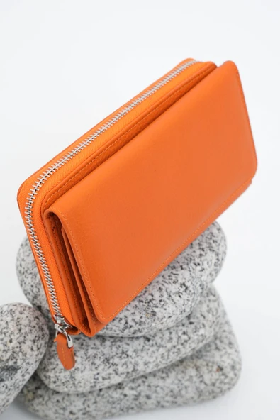 Kadın Deri Cüzdan Turuncu 213511 - 5