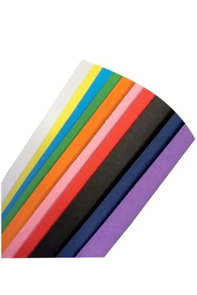 30 Adet 50x70 Cm Fon Kartonu 10 Renk(3 RULO 10 AYRI RENK) - 2