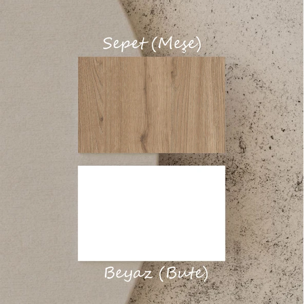 4090 Napoli 180 Cm (Membran MDF Kapaklı) Bohem Tv Ünitesi Sepet - Beyaz - 7
