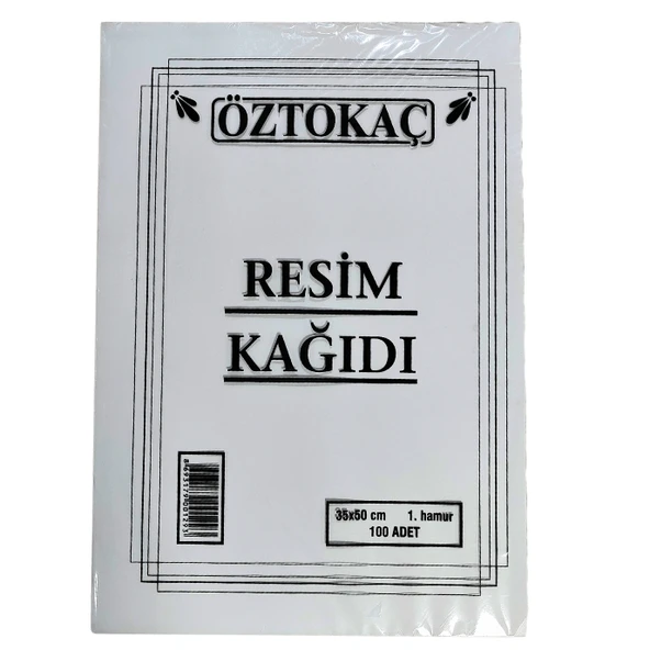 Öztokaç 35X50 Resim Kağıdı 1.Kalite Hamur 100'lü Paket
