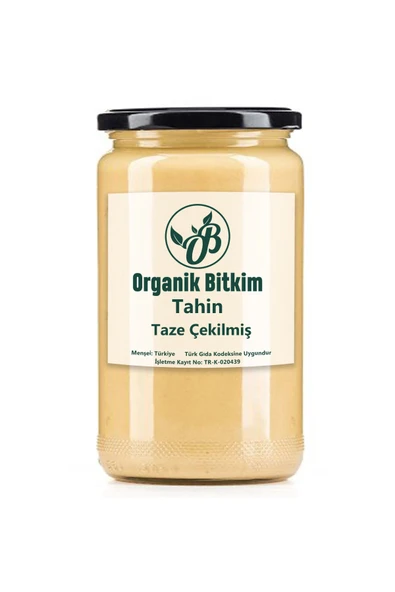 Organik Bitkim Taze Çekim Tahin 600 gr