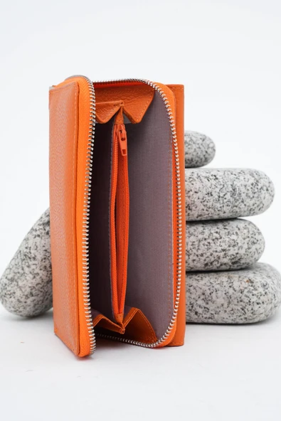 Kadın Deri Cüzdan Turuncu 213511 - 4