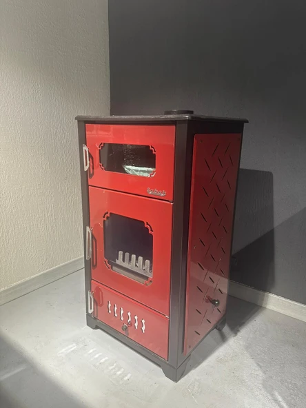 Sabah S100 Lüks Fırınlı Şömine Soba - Resim 3