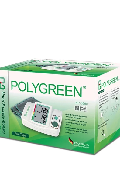 POLYGREEN Marka: Kp 6860 Akıllı Koldan Tansiyon Aleti Kategori: Diğer Sağlık Ürünleri