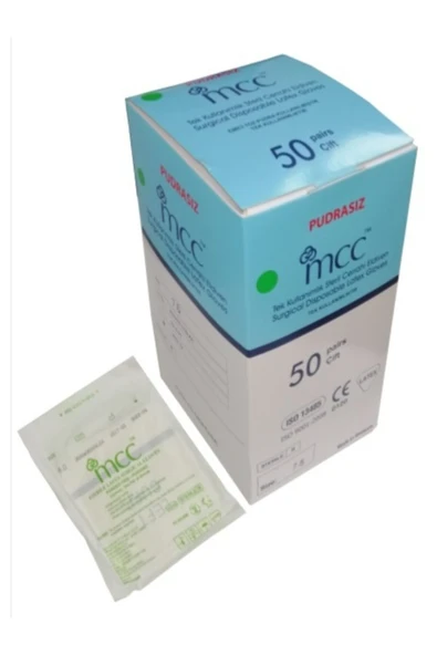 MCC Steril Cerrahi Eldiven Pudrasız - 50 Çift
