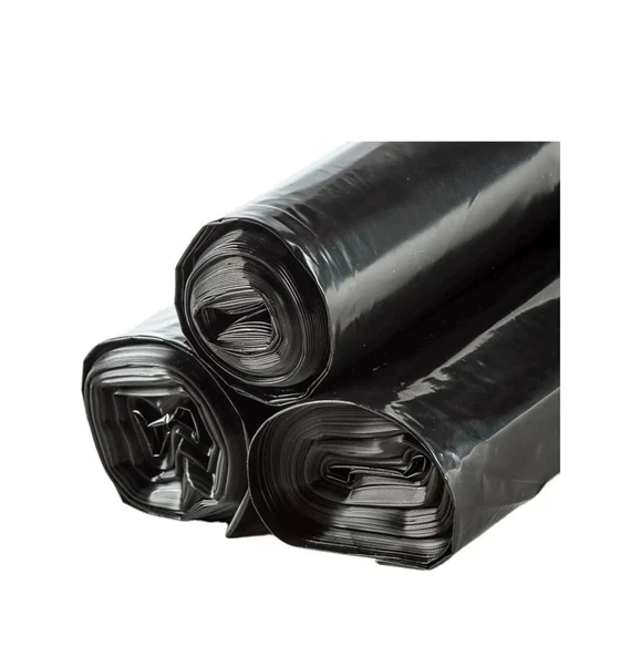200 Adet Endüstriyel ( 120x150 Cm ) Hantal Boy Siyah Çöp Poşeti 20 Rulo x 10lu 120 Litre Çöp Konteynerine uyumludur - 6