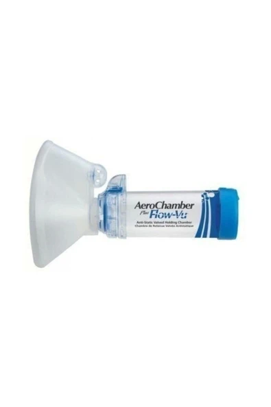 AEROCHAMBER Flow-vu Large 5 Yaş Ve Üzeri Mavi