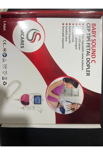 DOPPLER Fetal + Bebek Kalp Ritim Göstergesi - El Tipi Cihazı - Led Ekran - L Fd-290b 290b - 2