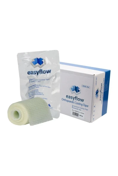 EASYFLOW 5 Inç Amerikan Sentetik Alçı 12.5cm X 3.6m 10 Adet