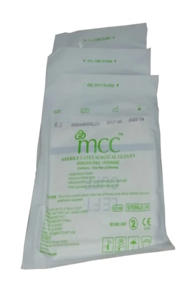 MCC Steril Cerrahi Eldiven Pudrasız - 50 Çift - 2