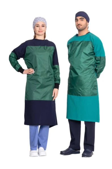 ŞİRİN A MEDİKAL Box Önlüğü® | Unisex Ameliyathane Box Önlüğü | Lacivert - 3