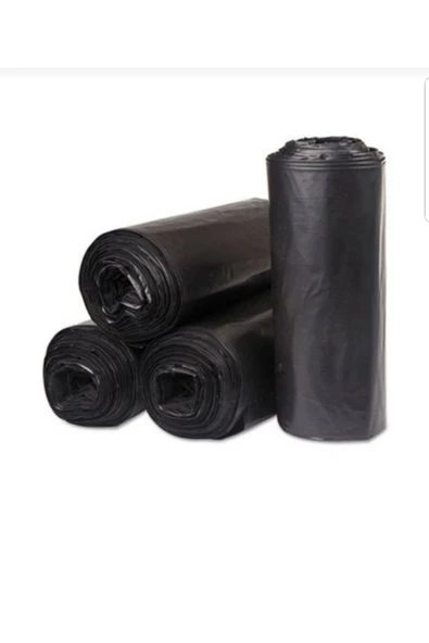 4 Rulo Endüstriyel ( 120X150 cm ) Hantal Boy Siyah Çöp Poşeti 4 Rulo Çöp Torbası - 3